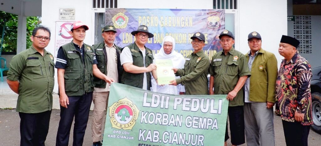LDII Jabar Serahkan Bantuan Korban Gempa Cianjur - LDII Kota Bandung